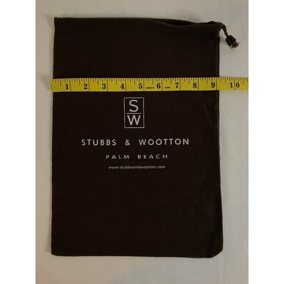 Stubbs Wootton Dust Bag Storage Pouch Brown White 9" x 13" - Picture 3 of 6